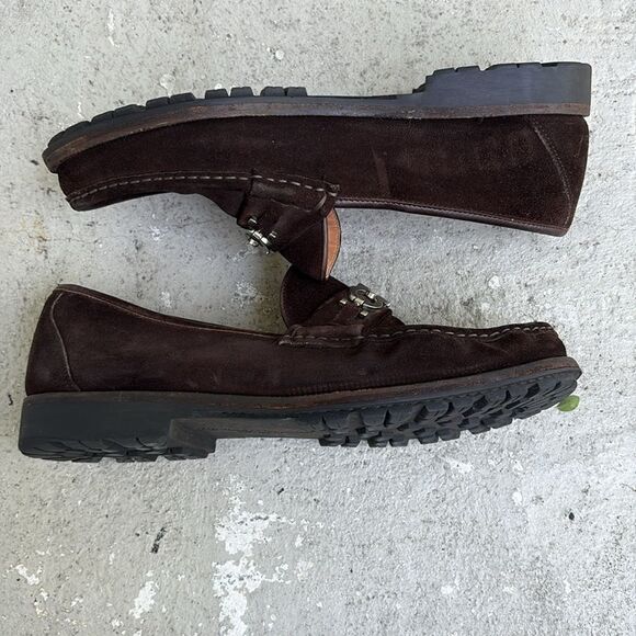 Ferragamo Gancini bit suede loafers main image 12